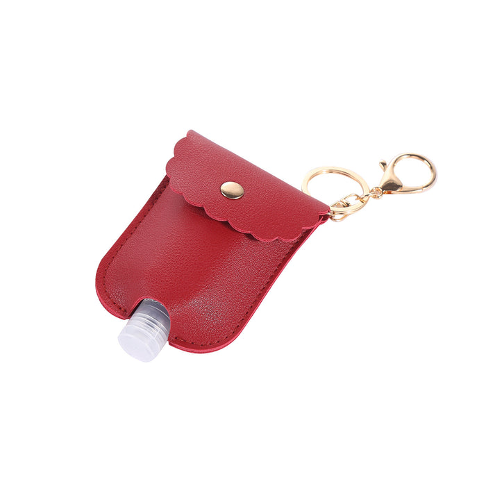 Jewelry WholesaleWholesale Hand Sanitizer PU Leather Case Keychain JDC-KC-HYi005 Keychains 弘亿 %variant_option1% %variant_option2% %variant_option3%  Factory Price JoyasDeChina Joyas De China