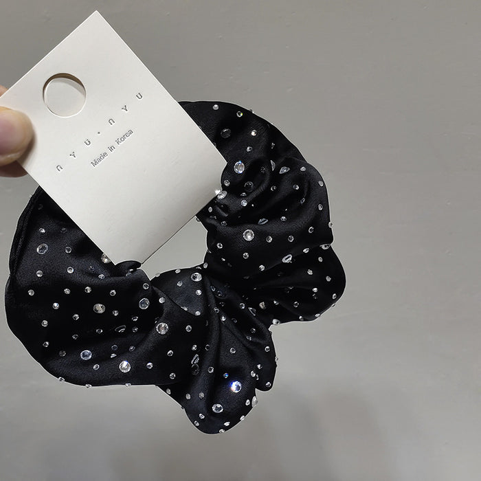 Wholesale Hair Scrunchies Cloth Rhinestone Flash Diamond Temperament Elegant JDC-HS-TOC007