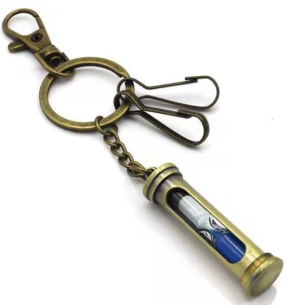 Wholesale Keychain Alloy Vintage Bronze Oil Lamp Hourglass MOQ≥2 JDC-KC-CZhan002