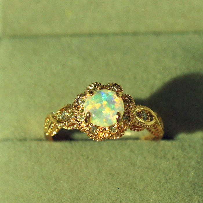 Jewelry WholesaleWholesale Oval Opal Rhinestone Metal Ring JDC-RS-Chenrui009 Rings 晨睿 %variant_option1% %variant_option2% %variant_option3%  Factory Price JoyasDeChina Joyas De China