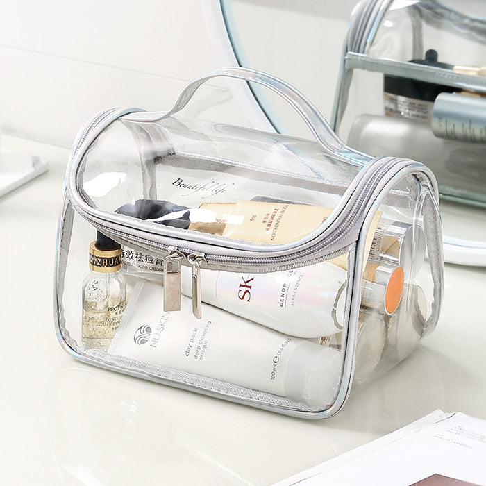 Wholesale Transparent PVC Waterproof Travel Toiletry Bag Storage Bag JDC-SB-HAO005