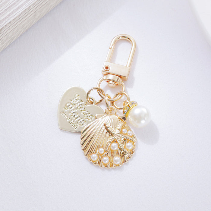 Jewelry WholesaleWholesale cute shell key pendant JDC-KC-Yaoyun012 Keychains 瑶韵 %variant_option1% %variant_option2% %variant_option3%  Factory Price JoyasDeChina Joyas De China