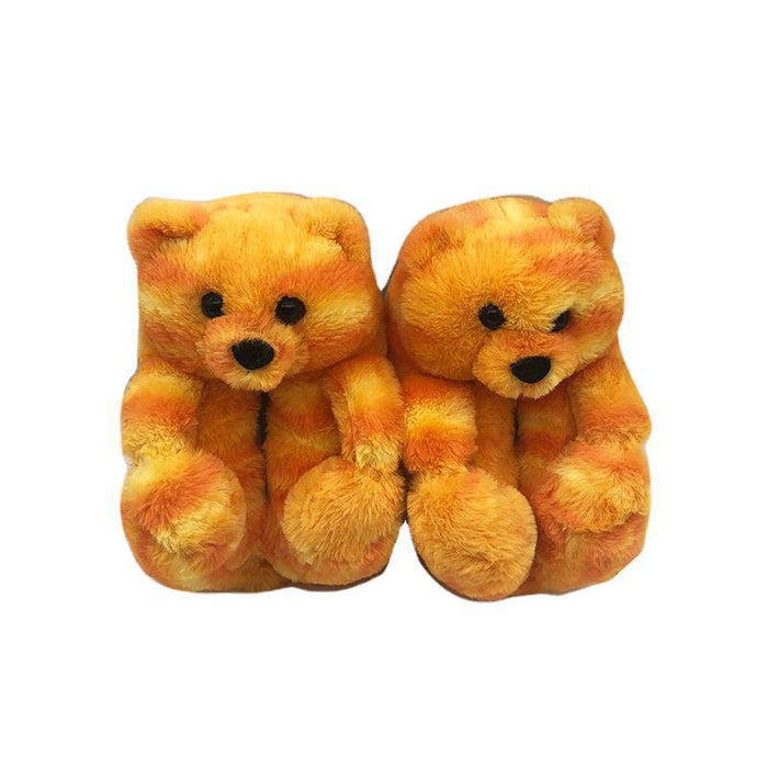 Wholesale teddy bear slippers children's teddy bear home slippers JDC-SP-BDL001