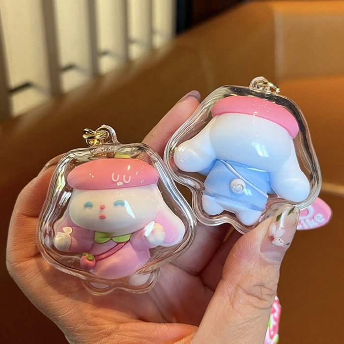 Keychains al por mayor para mochilas Taoxi Rabbit Keychain Bolso de la escuela para mujeres Ornament Moq≥2 JDC-KC-Lingy008