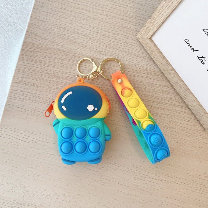 Jewelry WholesaleWholesale key chain astronaut fingertip toy Hamburg bubble music JDC-FT-XuYe004 fidgets toy 旭业 %variant_option1% %variant_option2% %variant_option3%  Factory Price JoyasDeChina Joyas De China