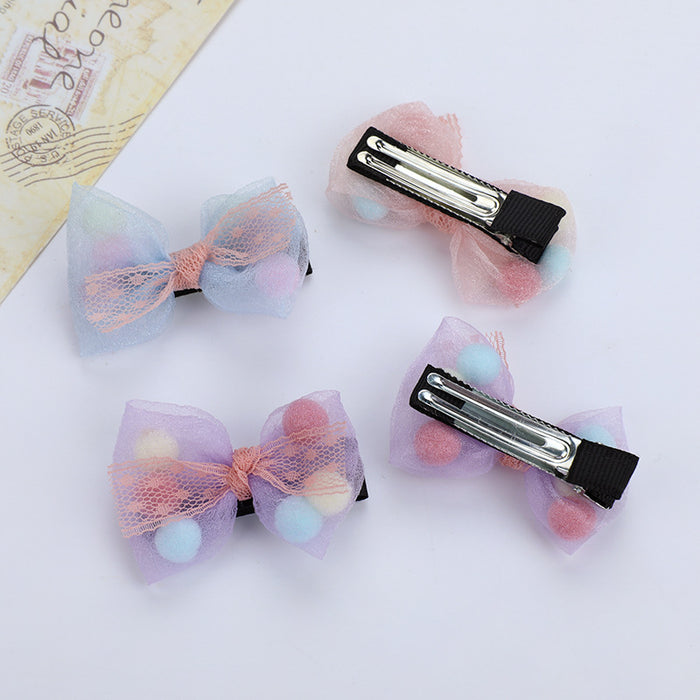 Wholesale Hair Clips mesh bow children JDC-HC-MDL001