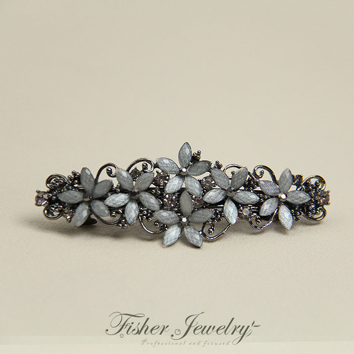 Wholesale Hair Clips Alloy Rhinestone Vintage Elegant Spring Clip JDC-HC-FSE003