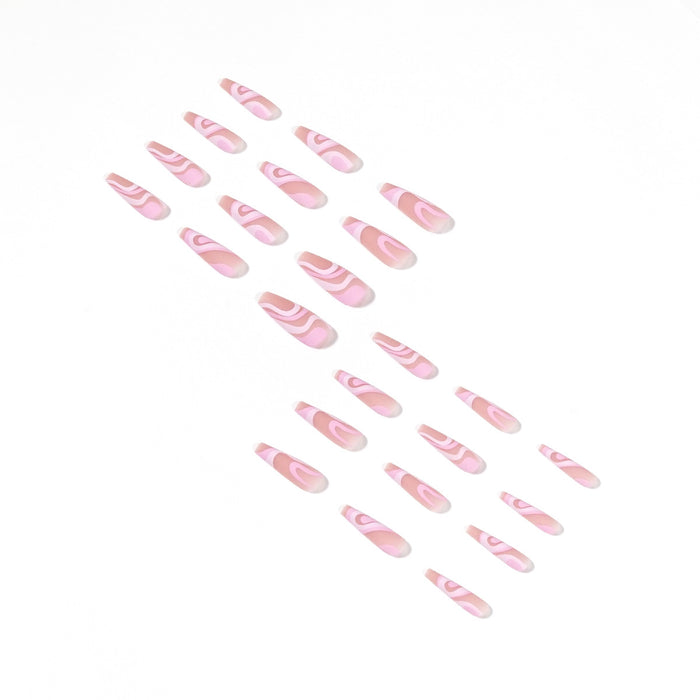 Jewelry WholesaleWholesale Rose Colorblock Line Nail Stickers 24 Pieces/Box JDC-NS-LFan006 Nail Stickers 乐畈 %variant_option1% %variant_option2% %variant_option3%  Factory Price JoyasDeChina Joyas De China