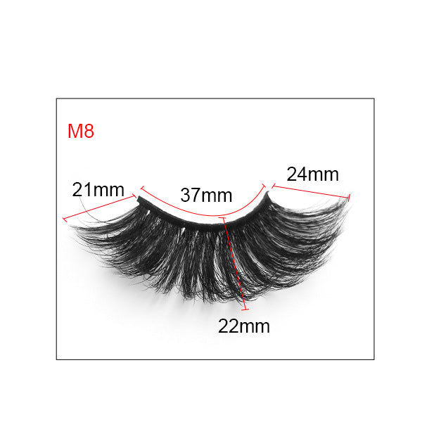 Wholesale 8D Imitation Mink Hair 25mm Natural Long Thicker False Eyelashes JDC-EY-MYan005