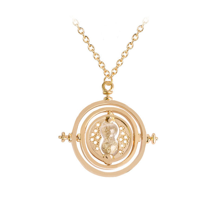 Jewelry WholesaleWholesale Metal Time Converter Hourglass Rotating Alloy Necklace MOQ≥2 JDC-NE-ZJ014 Necklaces 志嘉 %variant_option1% %variant_option2% %variant_option3%  Factory Price JoyasDeChina Joyas De China