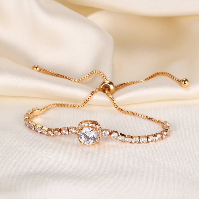 Wholesale Bracelet Copper Rhinestone Classic adjustable JDC-BT-BLX014