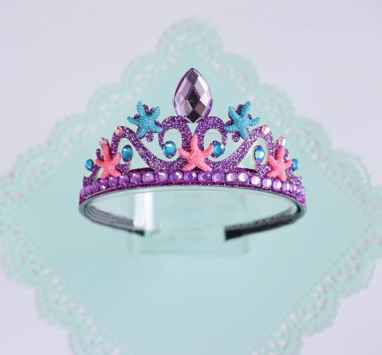 Wholesale Mermaid Crown Rhinestone Kids Crown Festive Headband JDC-HD-LanJ001