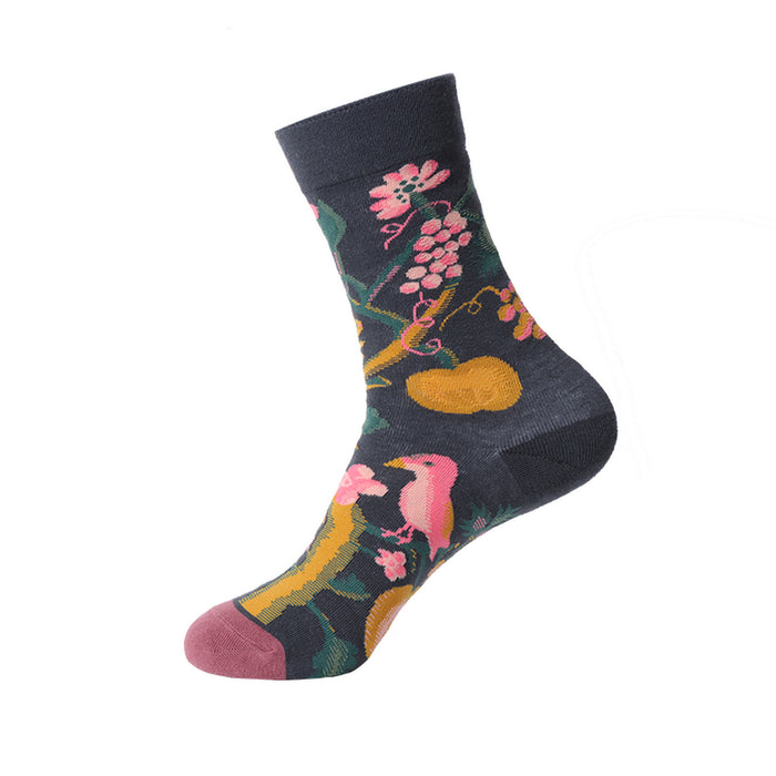 Wholesale Oil Painting Socks Light Luxury Art Socks JDC-SK-XinH012