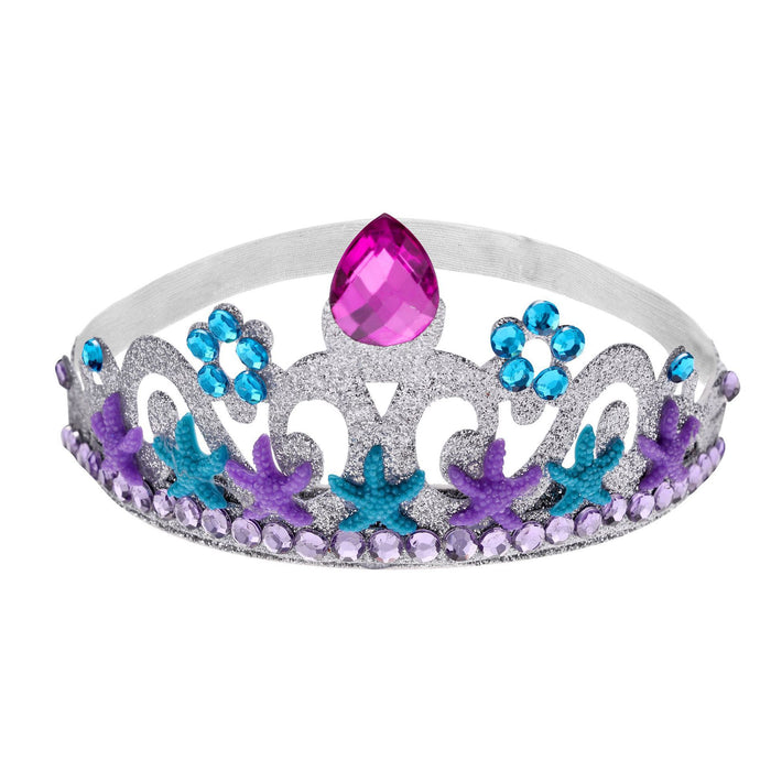 Wholesale Mermaid Crown Rhinestone Kids Crown Festive Headband JDC-HD-LanJ001