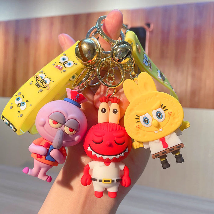 Wholesale Keychain PVC Soft Adhesive Cute Cartoon Doll Keychain (M) JDC-KC-JG273