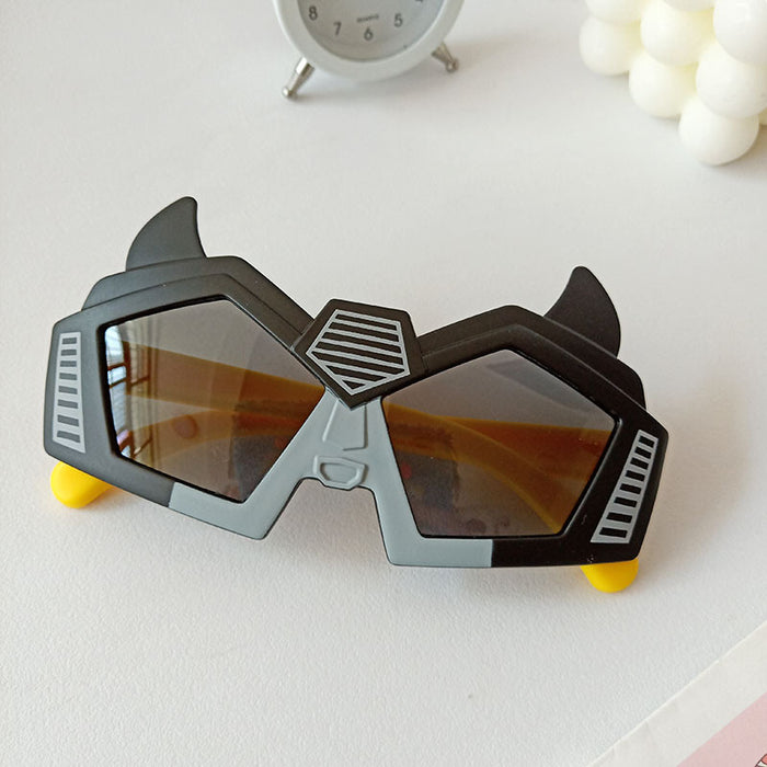 Jewelry WholesaleWholesale Silicone PC Cartoon Robot Kids Sunglasses JDC-SG-JingM008 Sunglasses 镜美 %variant_option1% %variant_option2% %variant_option3%  Factory Price JoyasDeChina Joyas De China