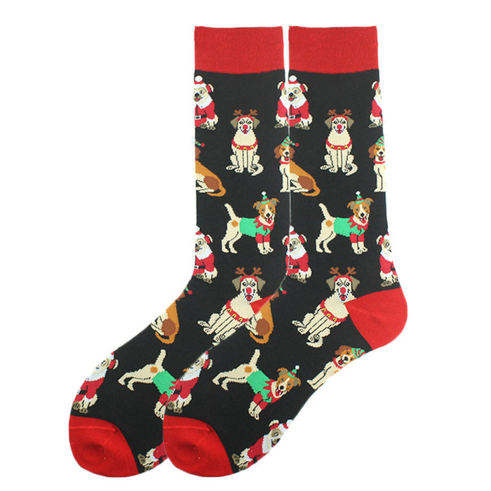 Wholesale Socks Cotton Christmas Cute Cartoon Pattern JDC-SK-KaF063