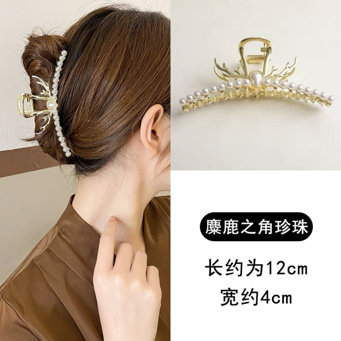 Jewelry WholesaleWholesale elk horn catch clip large shark hair clip JDC-HC-DouY001 Hair Clips 豆毓 %variant_option1% %variant_option2% %variant_option3%  Factory Price JoyasDeChina Joyas De China