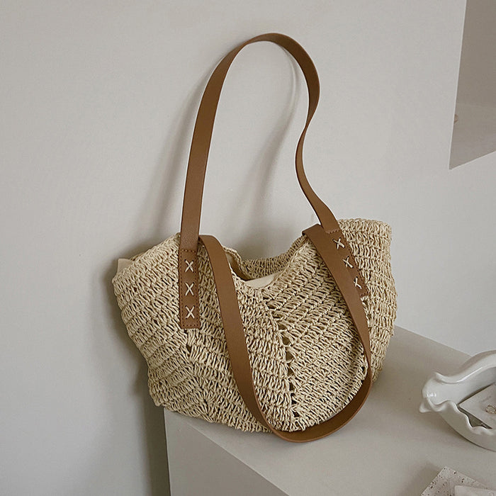 Jewelry WholesaleWholesale cutout single woven beach bag JDC-BB-Bomei002 Beach Bag 珀魅 %variant_option1% %variant_option2% %variant_option3%  Factory Price JoyasDeChina Joyas De China