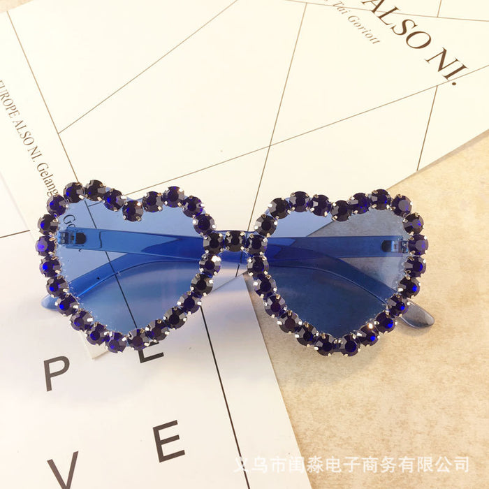 Jewelry WholesaleWholesale Heart Rhinestone Acrylic Ladies Sunglasses MOQ≥2 JDC-SG-GuiM011 Sunglasses 闺淼 %variant_option1% %variant_option2% %variant_option3%  Factory Price JoyasDeChina Joyas De China