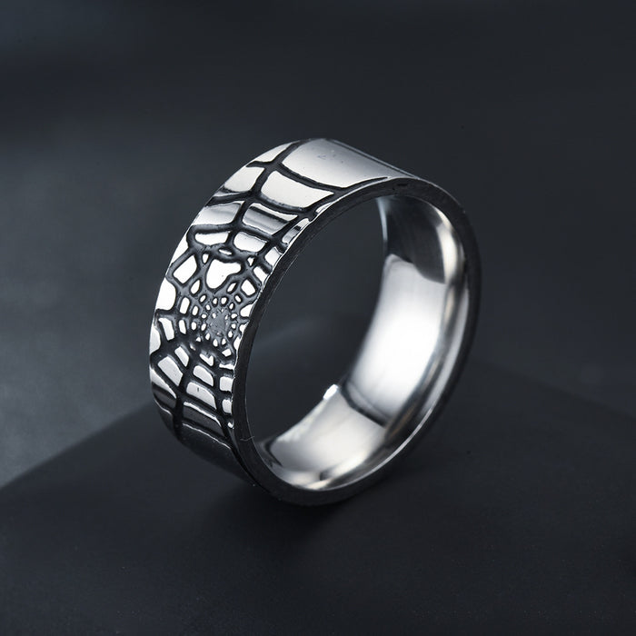 Wholesale Rings Stainless Steel Spider Web JDC-RS-TS152