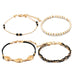 Jewelry WholesaleWholesale alloy heart-shaped eye rice bead woven shell multilayer Anklet JDC-AS-C129 Anklet 陌茗 %variant_option1% %variant_option2% %variant_option3%  Factory Price JoyasDeChina Joyas De China