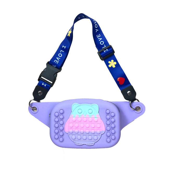 Wholesale Silicone Kids Puzzle Decompression Waist Bag Finger Press JDC-FT-Yizhen004