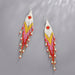 Jewelry WholesaleWholesale Ethnic Style Colorful Rice Beads Boho Tassel Earrings JDC-ES-YuanQ005 Earrings 圆沁 %variant_option1% %variant_option2% %variant_option3%  Factory Price JoyasDeChina Joyas De China