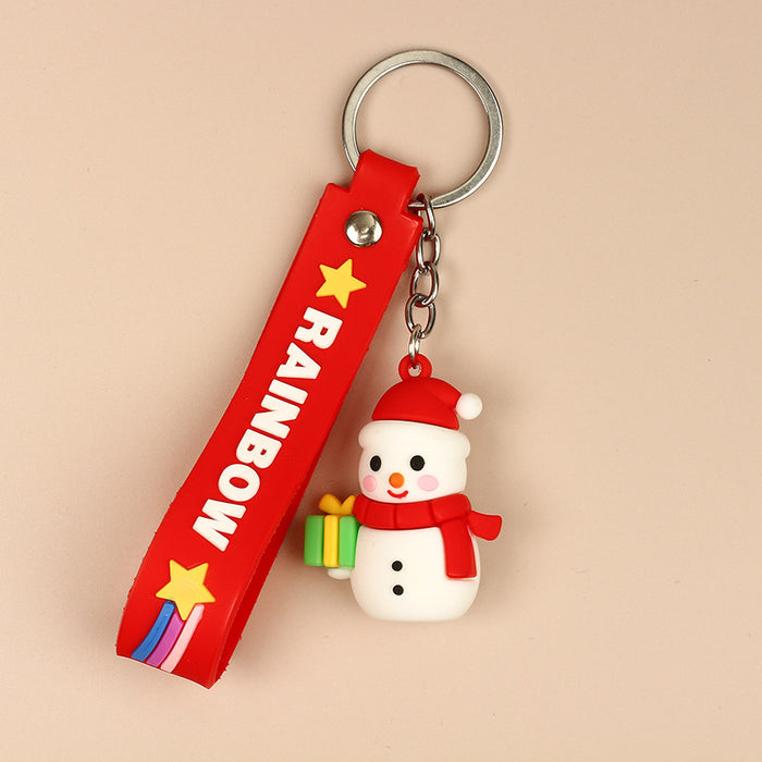 Wholesale Keychain PVC Christmas Cute Gift Pendant MOQ≥2 JDC-KC-MengO004