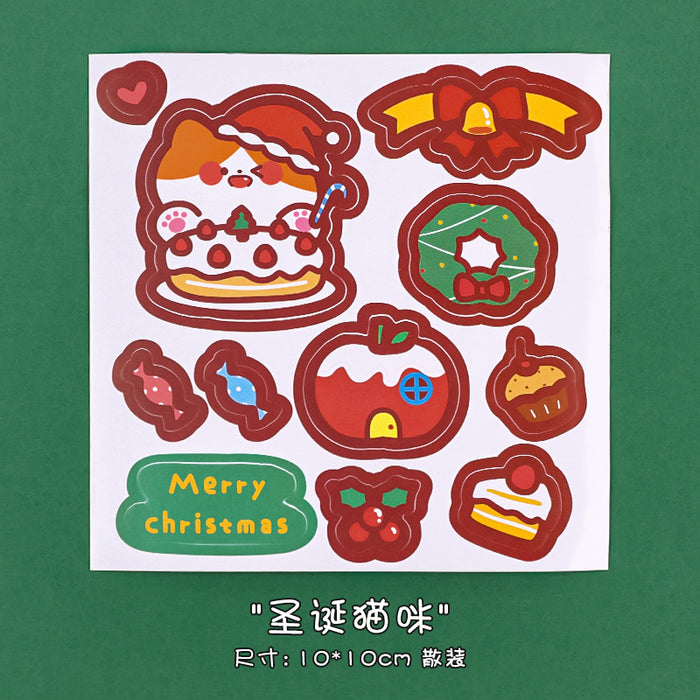 Wholesale Sticker Paper Cartoon Christmas Children MOQ≥2 JDC-ST-dichen004