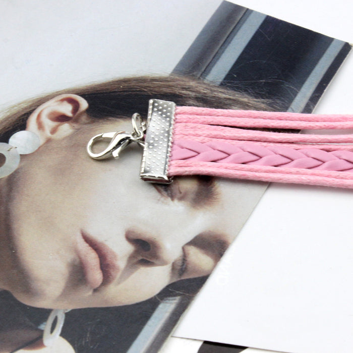 Wholesale Bracelet Alloy Love Pearl Multicolor Leather Strap MOQ≥2 JDC-BT-FengR003