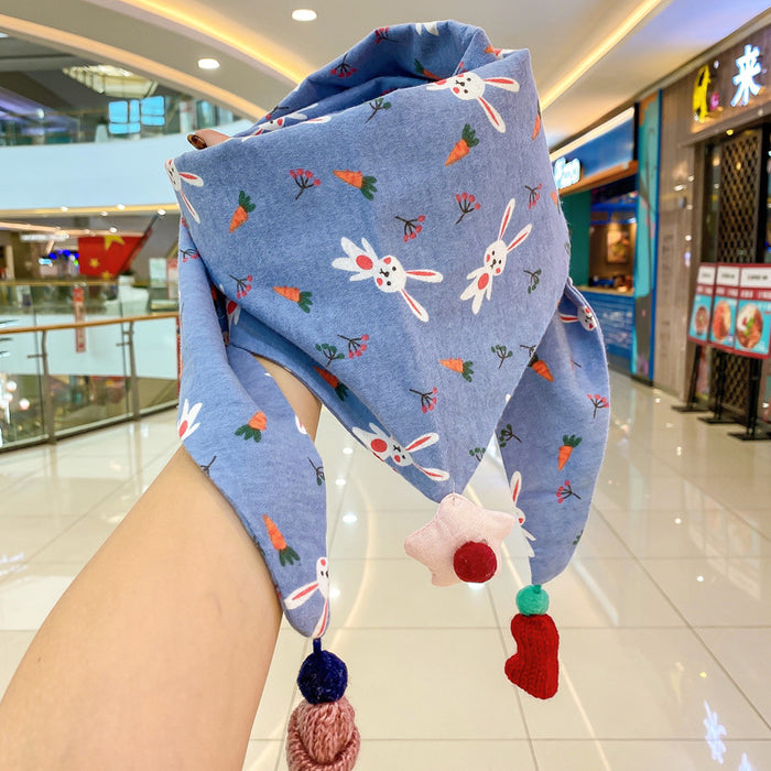 Wholesale Scarf Cotton Triangle Towel Keep Warm Kids Cute JDC-SF-Jinj001