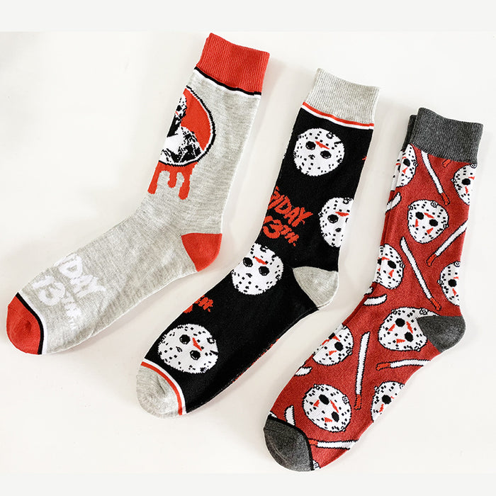 Wholesale Sock Polyester Cotton Men's Socks Cartoon Faceless Man JDC-SK-YiYan023