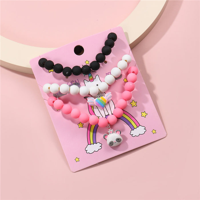 Wholesale Bracelet Plastic Kids Cute Cartoon JDC-BT-ZhuoM007