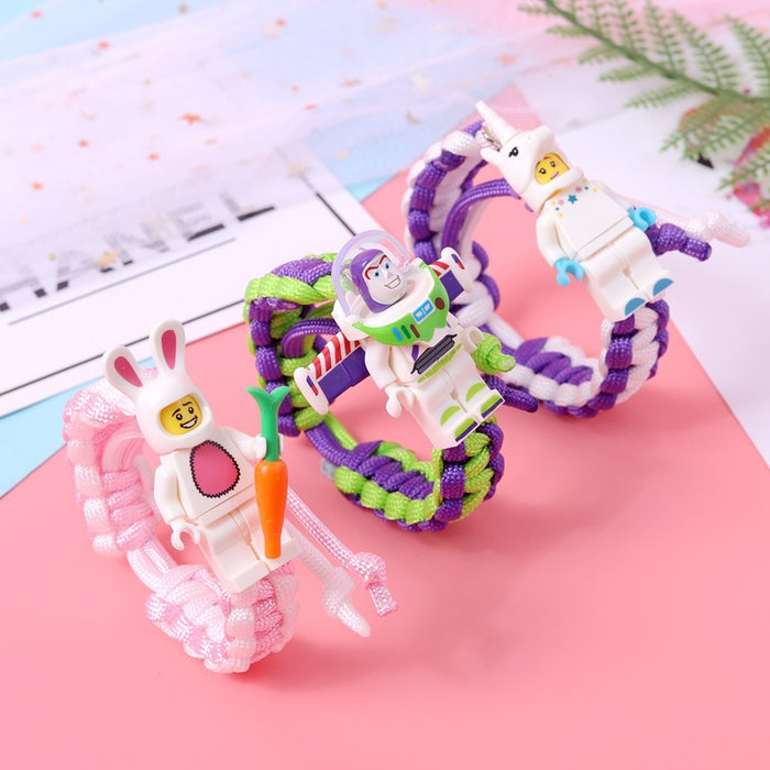 Wholesale Bracelet Acrylic Building Blocks Hand Woven (M) JDC-BT-MengM002