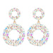 Jewelry WholesaleWholesale Boho Round Color Rhinestone Alloy Earrings JDC-ES-JL934 Earrings 氿乐 %variant_option1% %variant_option2% %variant_option3%  Factory Price JoyasDeChina Joyas De China