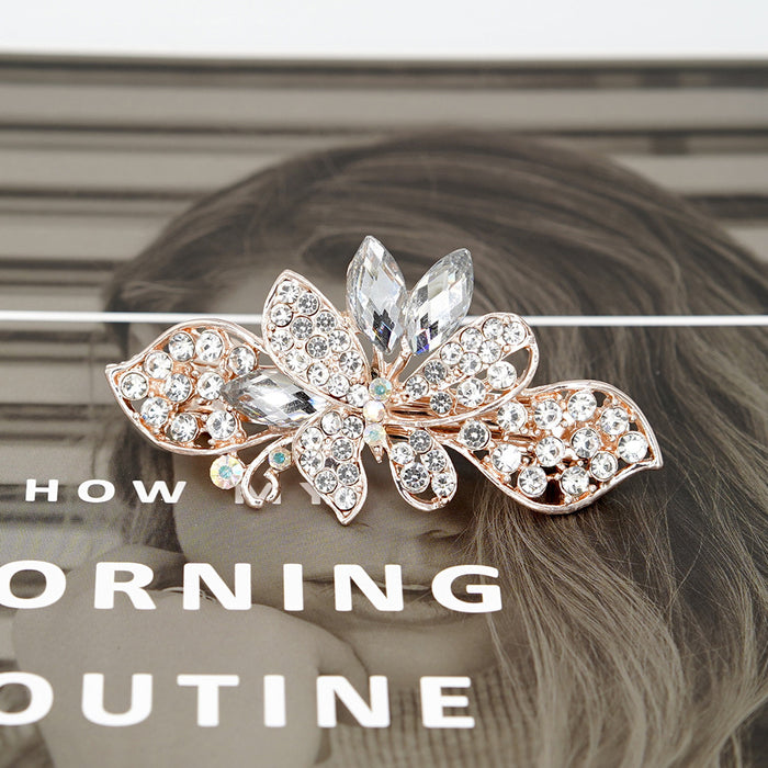 Jewelry WholesaleWholesale butterfly flying crystal diamond hairpin JDC-HC-HG010 Hair Clips 花顾 %variant_option1% %variant_option2% %variant_option3%  Factory Price JoyasDeChina Joyas De China