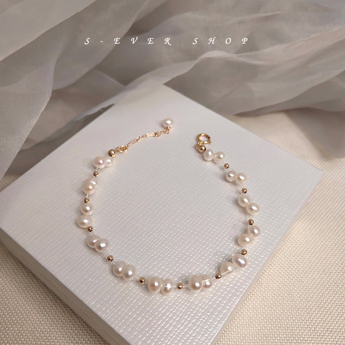 Wholesale Bracelet Pearl Fish Line Braided Fancy JDC-BT-NianJ002