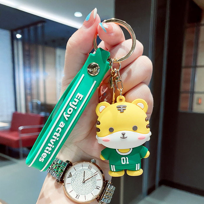 Jewelry WholesaleWholesale cartoon little tiger soft glue doll keyring JDC-KC-GSXM063 Keychains 萌叙 %variant_option1% %variant_option2% %variant_option3%  Factory Price JoyasDeChina Joyas De China