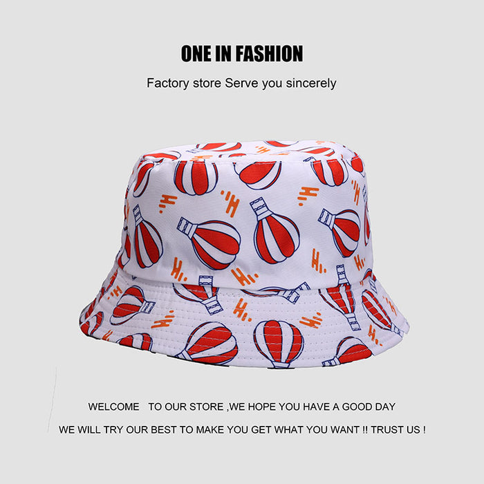 Wholesale fisherman hat printing funny graffiti double sided sun hat JDC-FH-WanY004