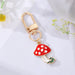 Jewelry WholesaleWholesale Color Enamel Mushroom Dried Flowers Leaves Alloy Keychain MOQ≥6 JDC-KC-Juej003 Keychains 觉际 %variant_option1% %variant_option2% %variant_option3%  Factory Price JoyasDeChina Joyas De China