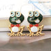 Jewelry WholesaleWholesale color glazed frog stud earrings JDC-ES-MY251 Earrings 曼茵 %variant_option1% %variant_option2% %variant_option3%  Factory Price JoyasDeChina Joyas De China