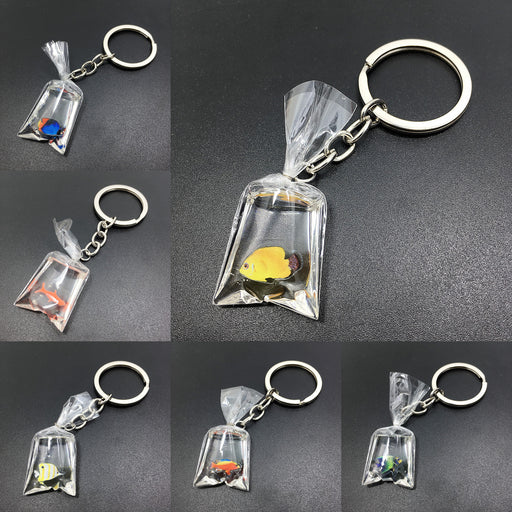 Jewelry WholesaleWholesale Tropical Fish Transparent Resin Keychain MOQ≥2 JDC-KC-GSCT002 Keychains 彩桃 %variant_option1% %variant_option2% %variant_option3%  Factory Price JoyasDeChina Joyas De China