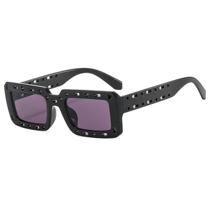 Wholesale Sunglasses PC Hollow Large Frame Square JDC-SG-BoY010