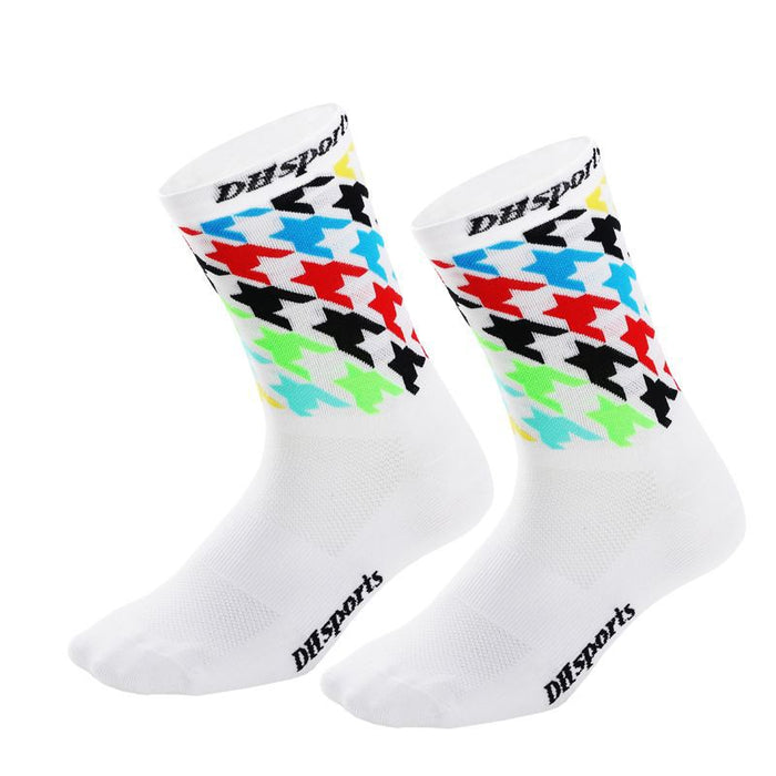 Wholesale Sock Nylon Cycling Socks Cycling Moisture Wicking Mid Tube JDC-SK-QiT009