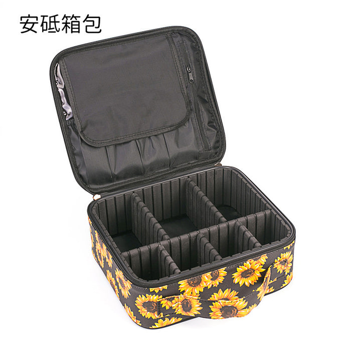 Wholesale Sunflower Cosmetic Bags Large Capacity Storage Bag MOQ≥3 JDC-CB-AD001