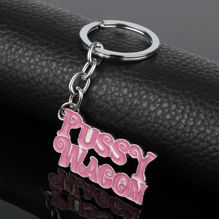 Wholesale Kill Bill Keychain Pussy Wagon Alloy Drip Keychain  JDC-KC-AWen009