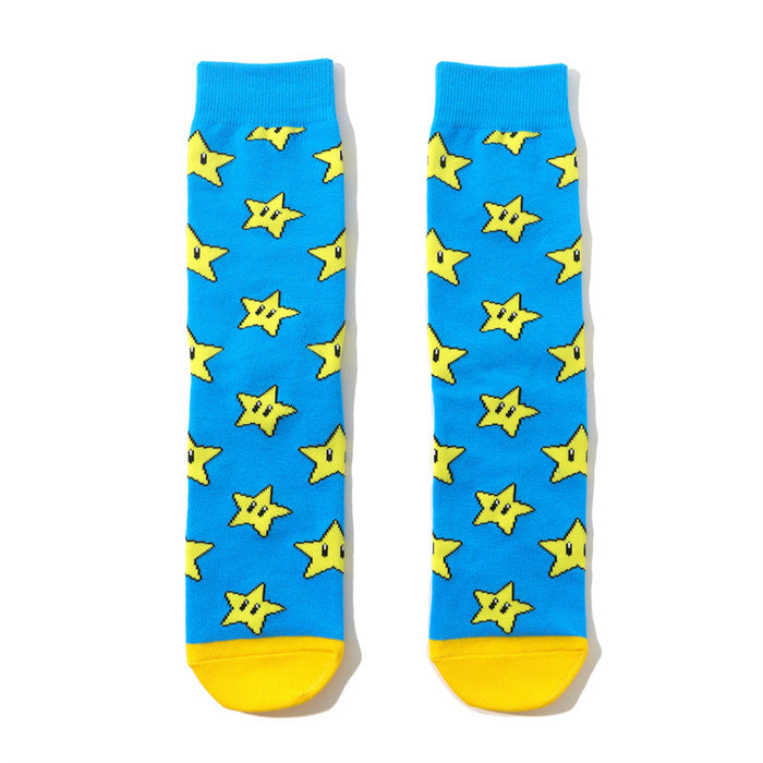 Wholesale socks cotton mushroom cartoon MOQ≥8 JDC-SK-HuiHe024