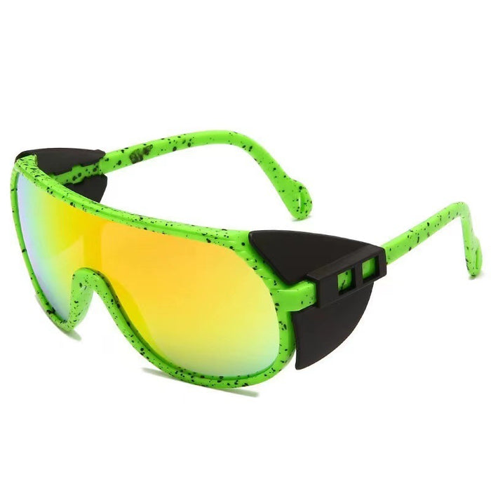 Wholesale Sunglasses PC One Piece Sports Wind Outdoor Riding Sunshade Mirrors MOQ≥2 JDC-SG-ZhuiF002