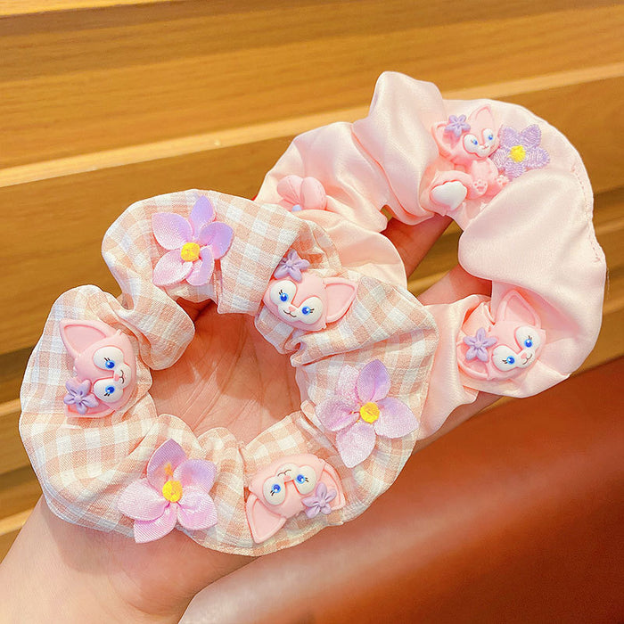 Jewelry WholesaleWholesale kids pink cartoon head rope JDC-HS-DingS004 Hair Scrunchies 鼎硕 %variant_option1% %variant_option2% %variant_option3%  Factory Price JoyasDeChina Joyas De China